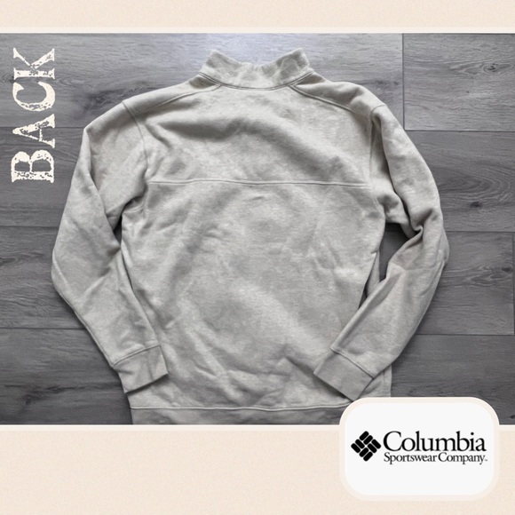 ***Columbia -Beige Pullover•EUC Size•large+Sweatshirt++Oversized sweatshirts *** - Picture 3 of 7